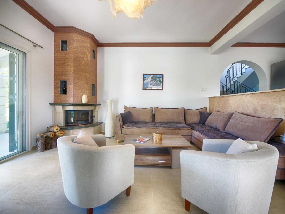 Villa Afionas - 3 Minutes From The Beach With Heated Eco-Pool And Sunset View מראה חיצוני תמונה