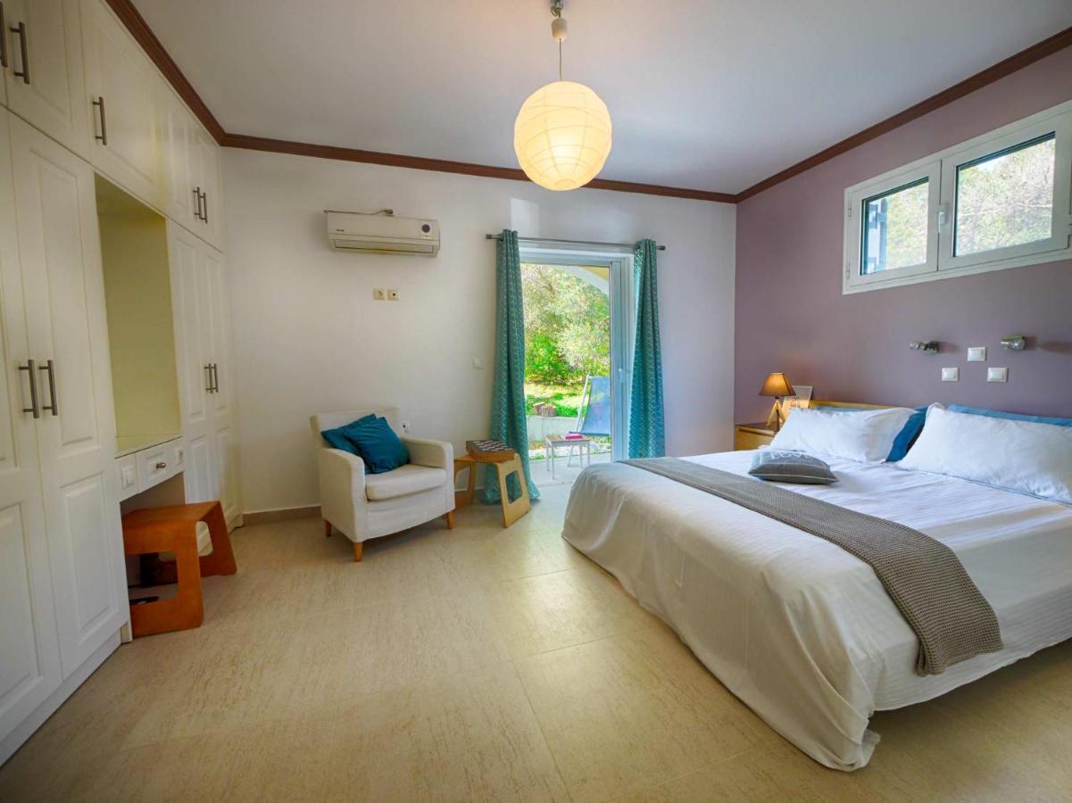 Villa Afionas - 3 Minutes From The Beach With Heated Eco-Pool And Sunset View מראה חיצוני תמונה